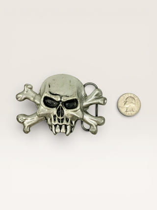 Skull and Cross Bones Belt Buckle