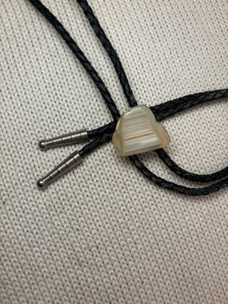 Yellow Banded Agate Bolo Tie