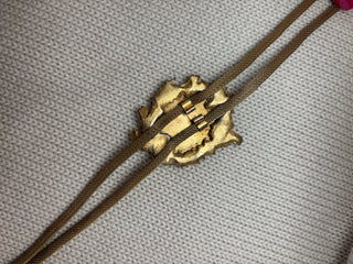 Gold Leopard Skin Jasper Bolo Tie