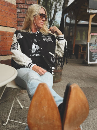 Rodeo Fringe Varsity Jacket