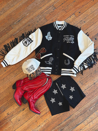 Rodeo Fringe Varsity Jacket