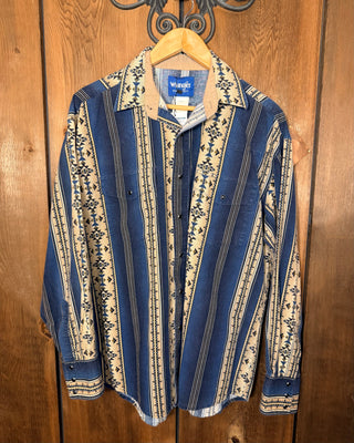 Vintage Men's Wrangler Snap Up - Large