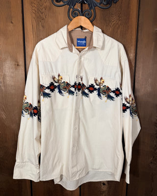 Vintage Men's Wrangler Snap Up - X-Large
