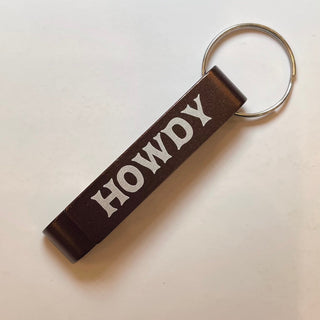 Howdy Keychain Bottle Opener