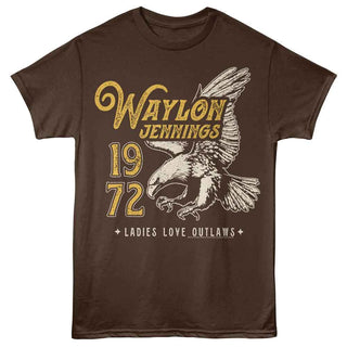 Waylon Jennings 1972 Eagle Ladies Love Outlaws T-Shirt