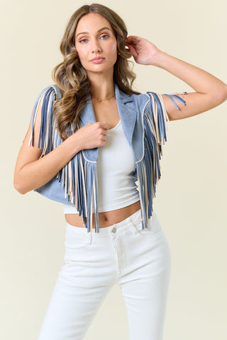 Just Breathe Fringe Vest
