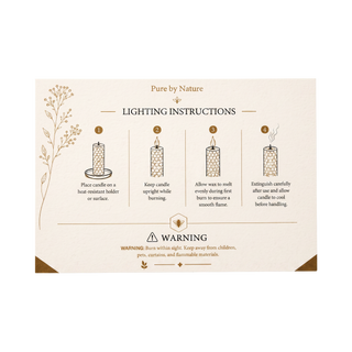 Brown Beeswax Candlestick