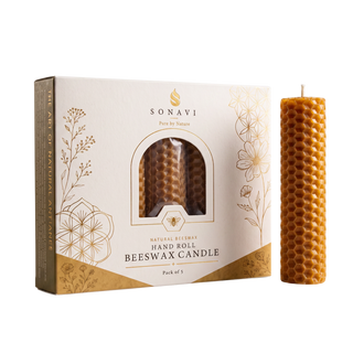 Brown Beeswax Candlestick