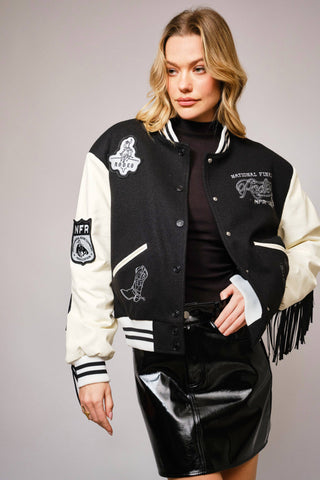 Rodeo Fringe Varsity Jacket
