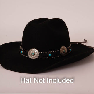 Twilight leather cowboy hat band