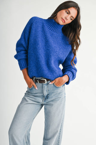 Heart of Glass Mock Neck Sweater