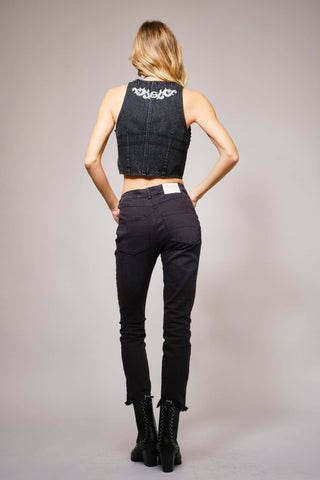Cherry Bomb Denim Vest