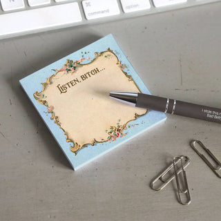Listen Bitch Sticky Note Pad