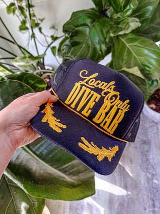 Locals Only Dive Bar, Western Trucker Hat