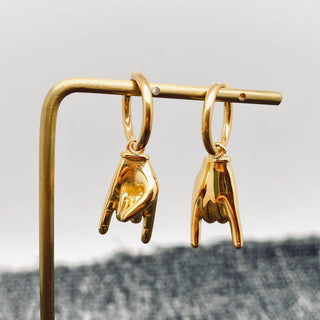 18K Gold Plated Rock & Roll Earring