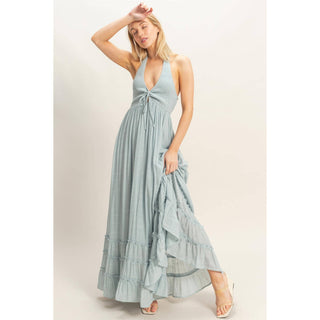 Sunday Halter Maxi Dress