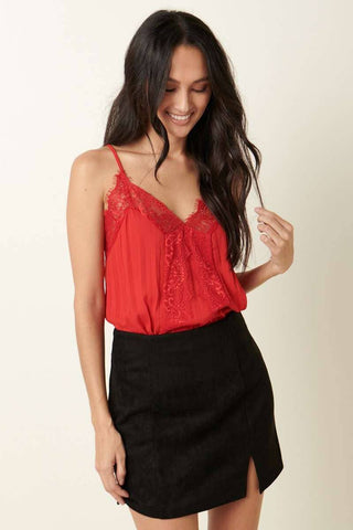 Midnight Muse Lace Tank Top