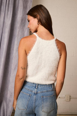 Don't Stop Mohair Knit Tank Top
