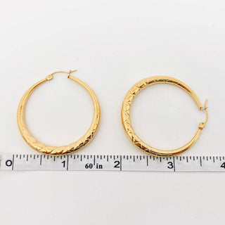 18K Gold Plated Hoop Earrings