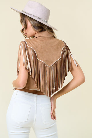 Just Breathe Fringe Vest