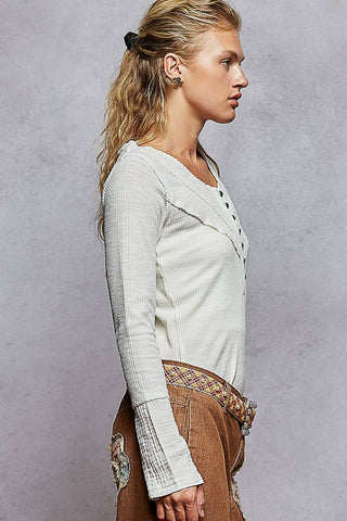 Sweet Girl Henley Top