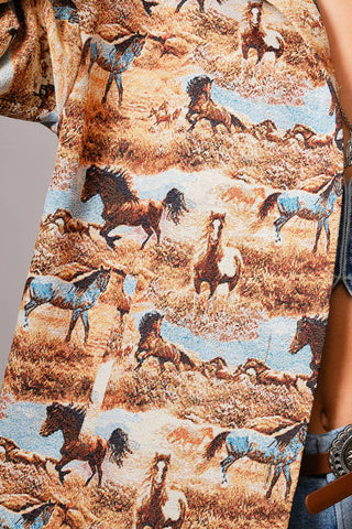 Wild Horses Jacquard Jacket