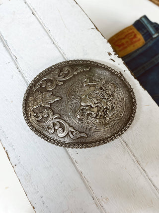 Bucking Horse Belt Buckle