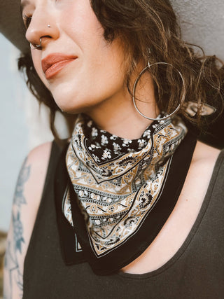 Western Floral Bandana