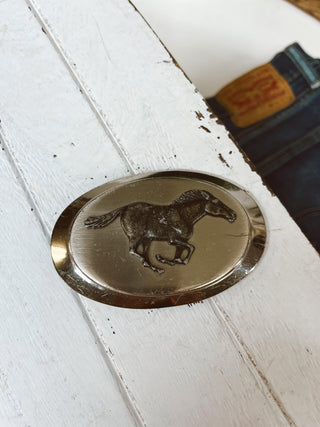 Running Horse Belt Buckle