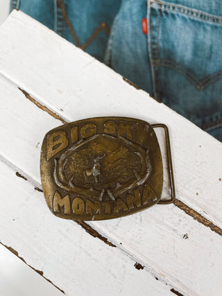 Big Sky Montana Belt Buckle