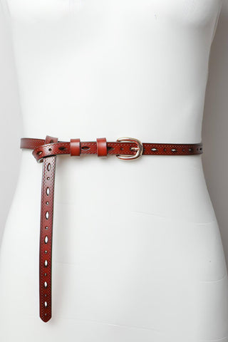 Scallop Skinny Belt