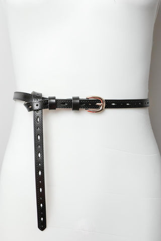 Scallop Skinny Belt