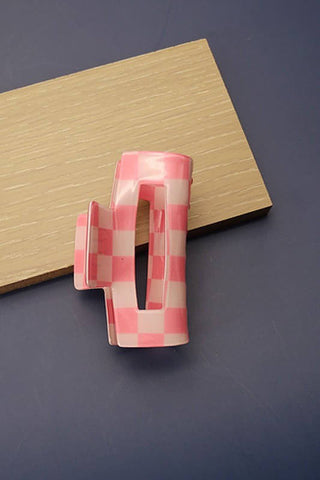 Checkered Hair Claw