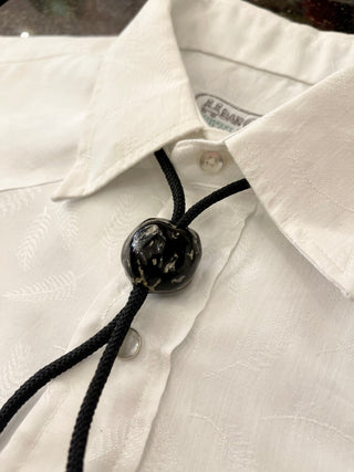 Round Stone Bolo Tie