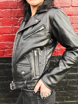 Reworked Leather Moto Jacket