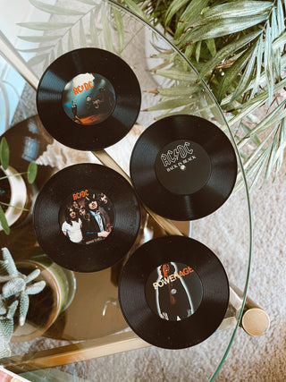 AC/DC Record Coaster Set