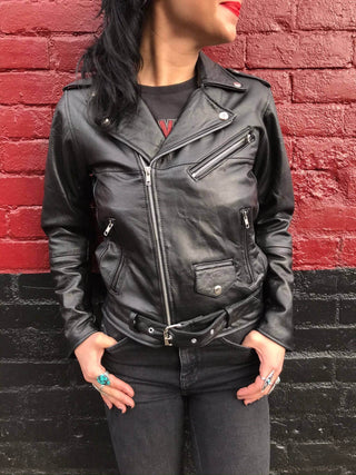 Reworked Leather Moto Jacket